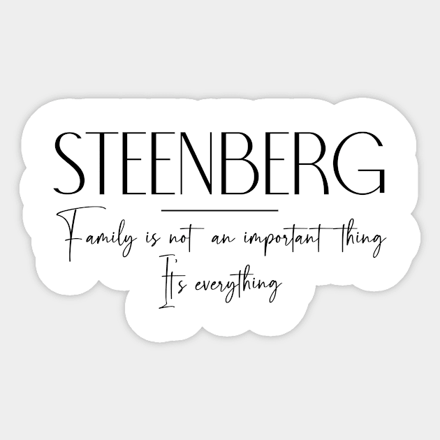 Steenberg Family, Steenberg Name, Steenberg Middle Name Sticker by Rashmicheal